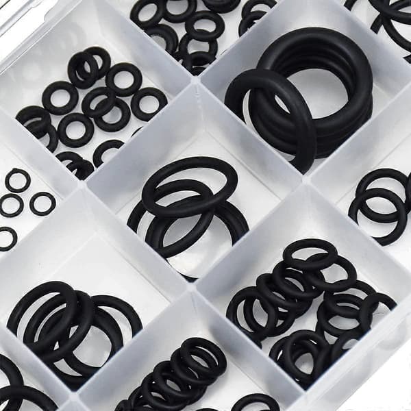 225 STK 18 Størrelser Sort O-rings Sortimentssæt, 3mm-22mm Nitrilgummi O-ringsæt Metrisk