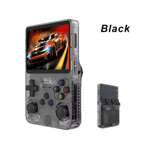 R36S Retro Håndholdt Videospilkonsol Linux System 3,5 Tommer IPS Skærm Helt Ny Sort 64 Sort 64 Black 64