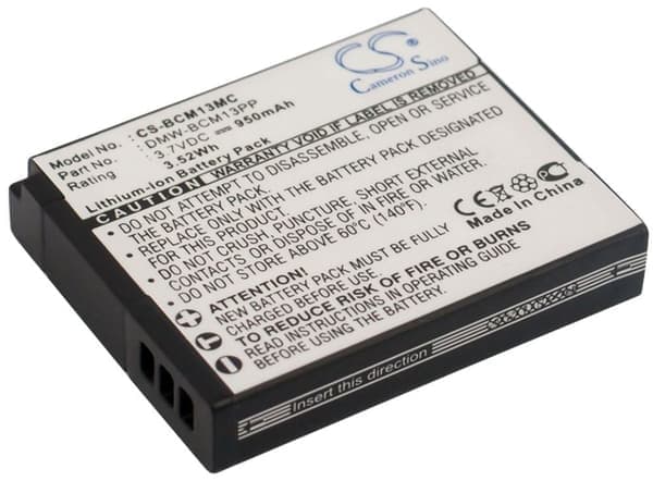 Batteri för DMW-BCM13 ersättningsbatteri