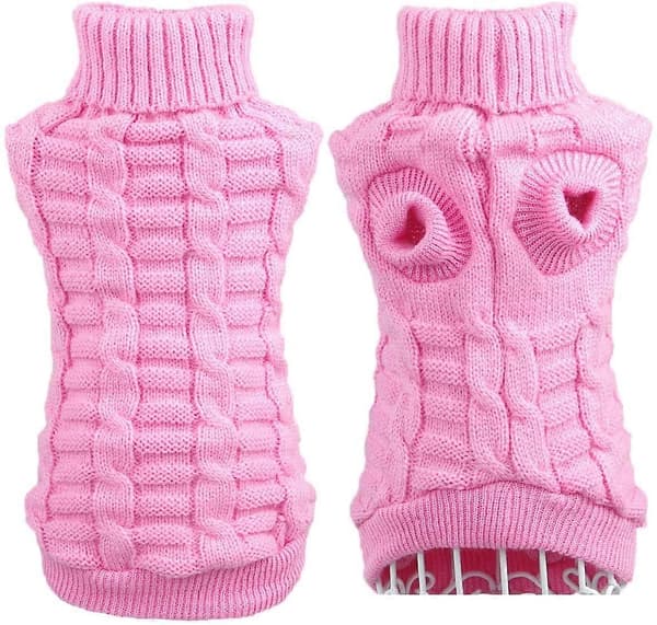 Kæledyr Kat Sweater Killing Tøj til Katte Små Hunde, Rullekrave Kat Tøj Pullover Blød Varm, passer til Kattekilling, Chihuahua, Teddy, Puddel, Mops