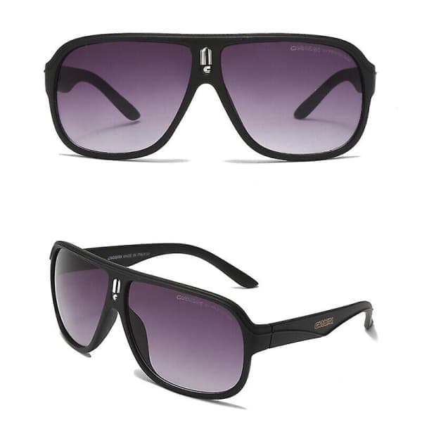 Carrera Ruthenium Pilot Solbriller for Menn med Gradientlinser + Etui [kk] Svart