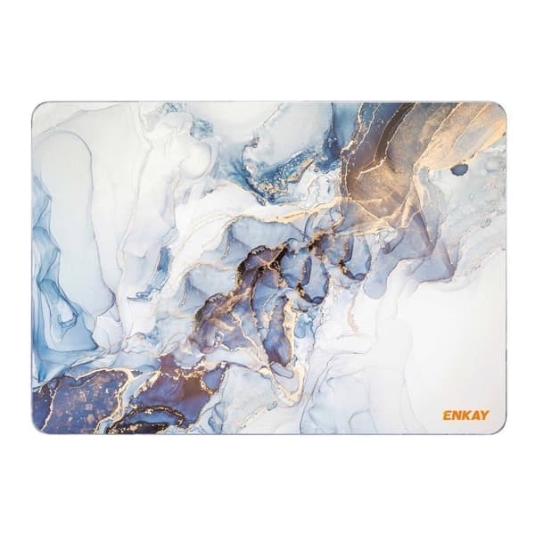 HAT PRINCE MacBook Pro 16 M1 / M1 Max (A2485, 2021) Streamer Style Light Pattern - Blåhvid og Gul Glød Hvid