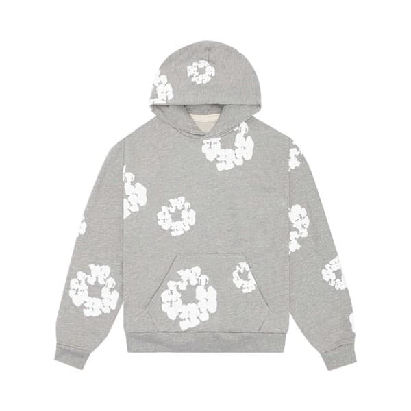 Hættetrøje til kvinder og mænd, afslappet print, retro, stor, langærmet sweater grå grå M grå M gray M