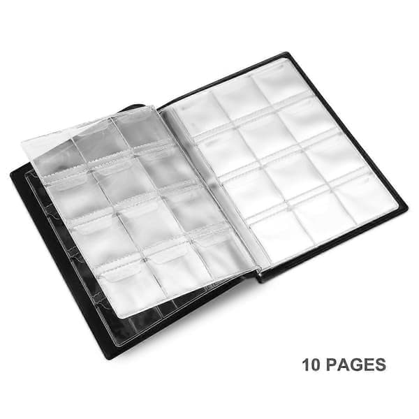 Myntsamleralbum med 120 lommer for samlere [HK]