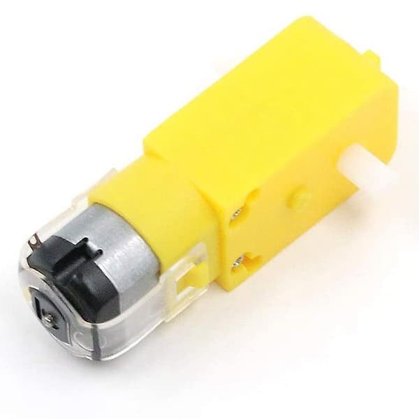 Växelmotor dubbelaxel 3-6V TT-motor för smart bilrobot, 6-pack (I-form)