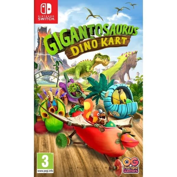 Gigantosaurus Dino Kart Switch-spel Grön