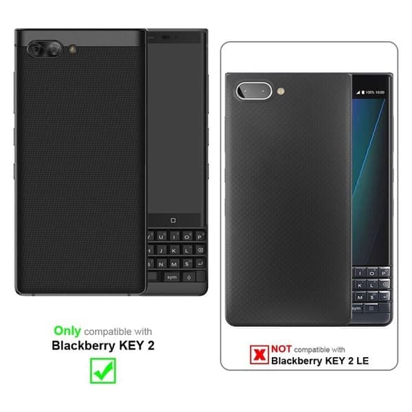 Etui til Blackberry KEY 2 Sort Udendørs- og Arbejdsetui Sort