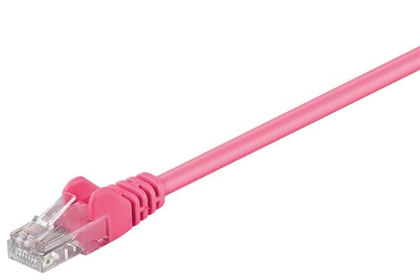 Patchkabel CAT 5e, U/UTP, magenta, 20 m