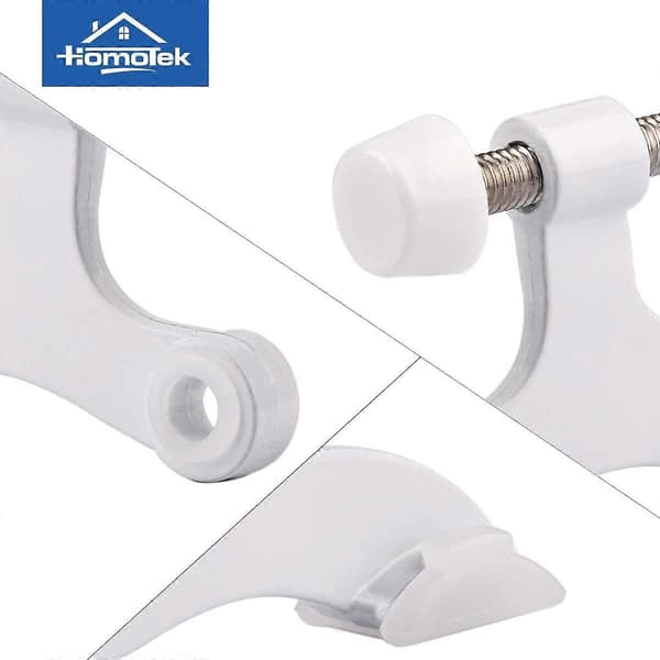 2-pak hængselstift sort dørstopper, justerbar luksus kraftig dørstopper 2-1/2\"x1-3/4\"