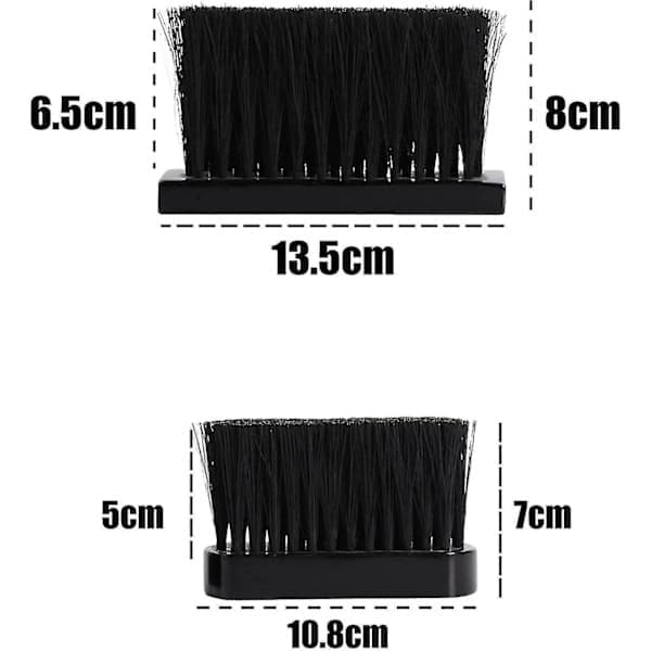 2-pack kaminborste, hållbar rektangulär ersättningsborste för öppen spis, eldstad, grill och eldstad 10 cm