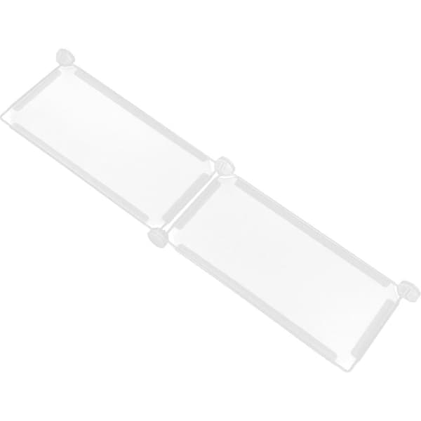Baffle Blocker under seng for kjæledyr, kjæledyrsengblokker, sofablokker for under sofaen, hvit plasthusblokker
