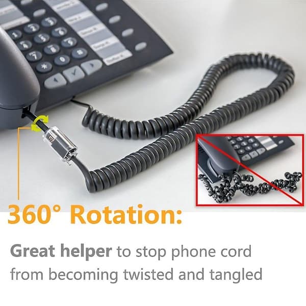 Telefonlurssladdset - Avtagbar och trasselfri (2-pack)