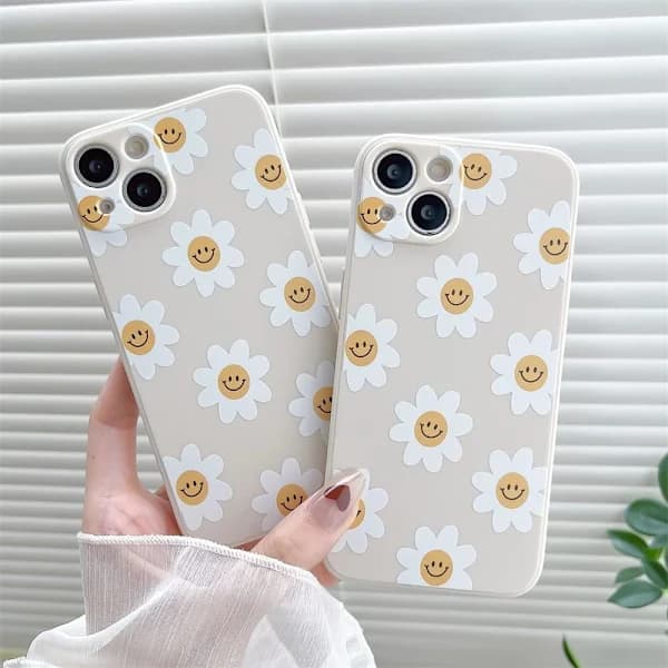 Solrosleende Sött blommigt telefonfodral för Apple iPhone 12 Smooth[CO]