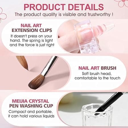 Poly Gel Slip Solution Kit - 150ml Slip Solution for Poly Gel Extension