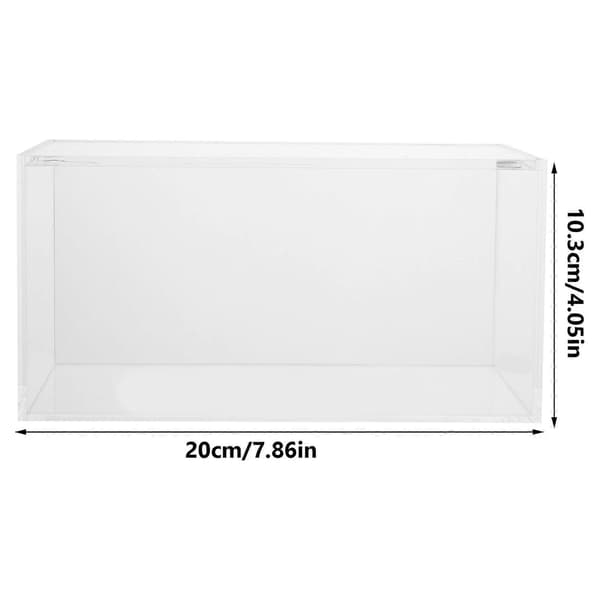 Transparent akryl displaylåda för förvaringsfodral med lock liten organizer