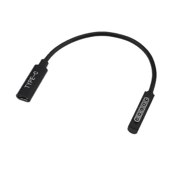 Typ C PD Laddningskabel USB C Hona Strömladdare Adapter Konverterare för Microsoft Surface Pro 1/2