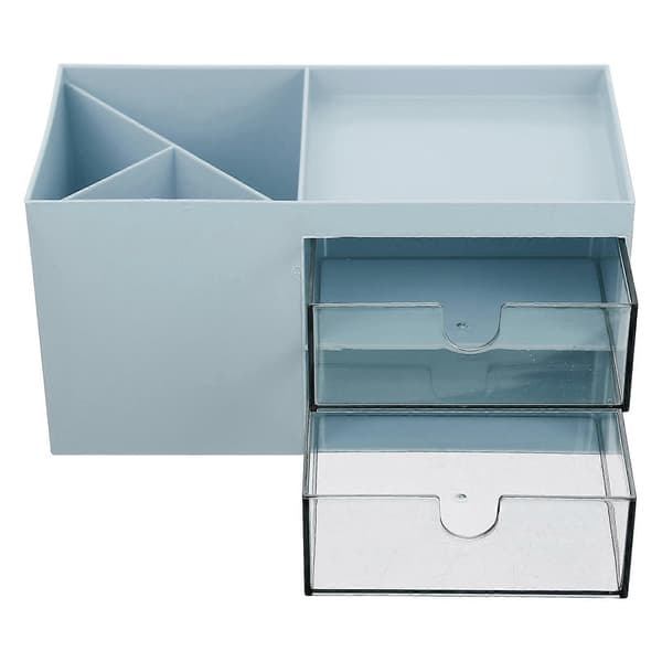 Badeværelse Makeup Organizer Skrivebordsopbevaringsholder til 2 stk. Makeup Opbevaring