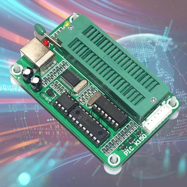 Mikrokontroller USB Automatisk Programmeringsenhet K150 Microcore Downloader[D]