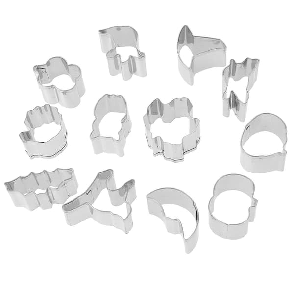 Halloween Cookie Cutter Sæt Rustfrit Stål til Bagning 12 Stk