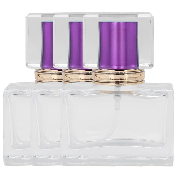 3st Glas Påfyllningsbar Tom Parfymflaska Kosmetisk Parfym Atomizer Dispenser 30mlLila
