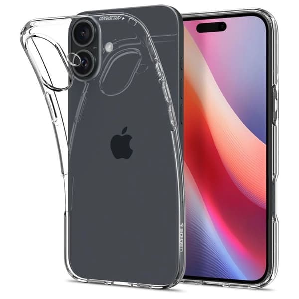 Spigen iPhone 16 Liquid Crystal Fodral - Transparent