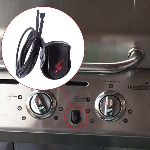 Erstatningsknapp for Char-Broil Surefire grill elektronisk tenningsbryter.