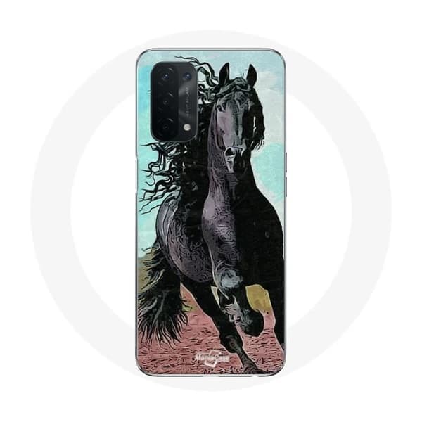 Cover til Oppo A74 5G Sort Friserhest