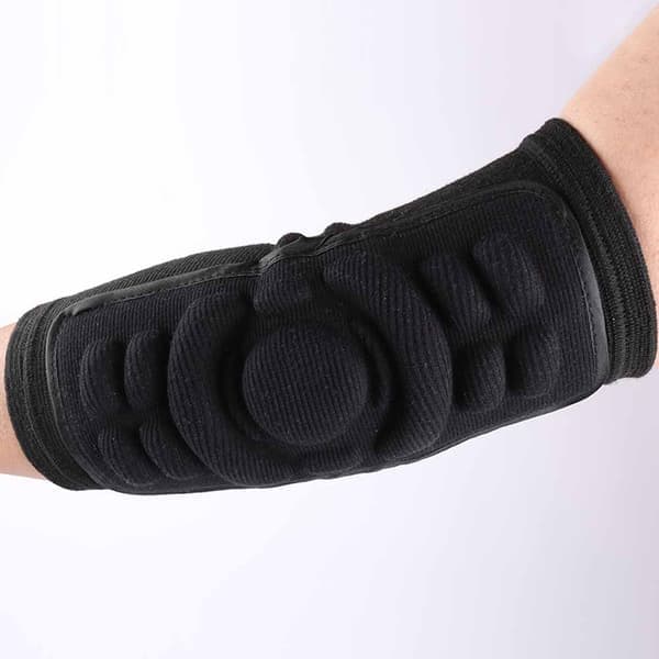 Andningsbart armbågsskydd med vaddering, kompressionssilikon och skum - Vadderat armstöd för skyttar