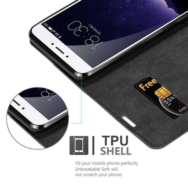 Etui til MEIZU MX6-deksel i MØRKEBRUN brun