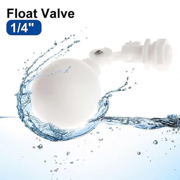 1/4\" Plast flottørventil for akvarium vanntank automatisk fylling væskenivåkontroll