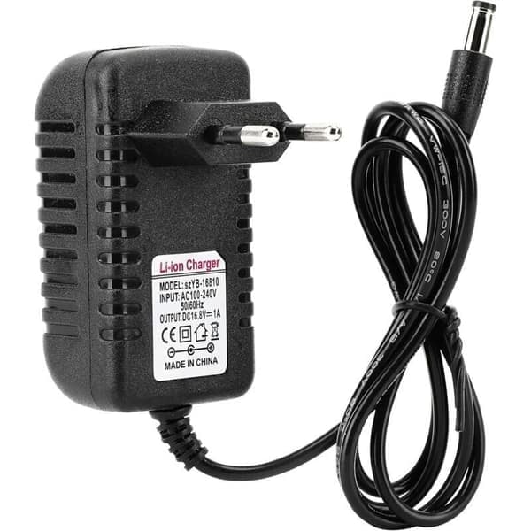 Universallader, 16,8V/1A-adapter, Li-ion-nettadapter, multispenningsadapter, AC-erstatningslader (EU)