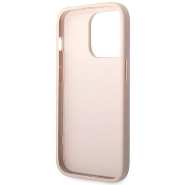 Guess Mobildeksel til iPhone 15 Pro Big Metal Logo Rosa