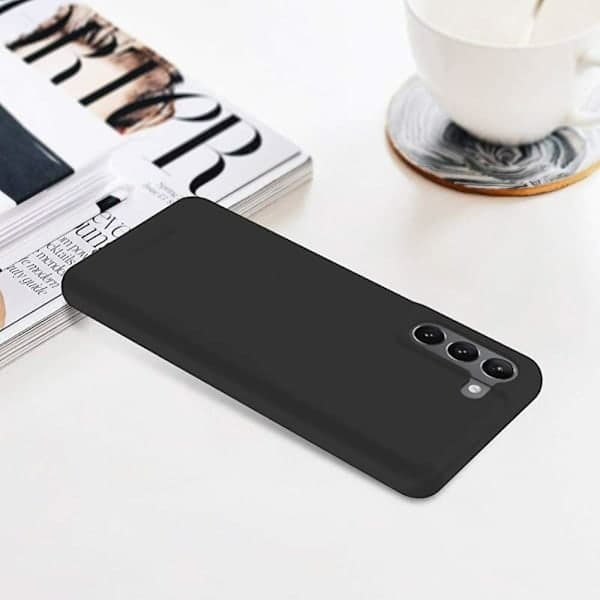 Samsung Galaxy S21 / S21 5G - Mat Defender Blødt Cover - Sort Sort
