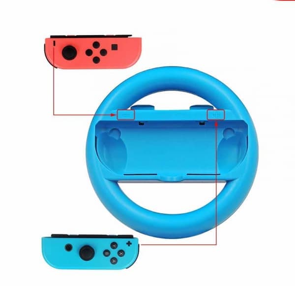 Rat til Nintendo Switch-controllere, 2 rat kompatible med Mario Kart, spilcontroller-rat til Nintendo Switch fjernspil