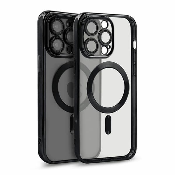 Luksus mobilcover med Magsafe iPhone 15 Pro Max - Sort Sort