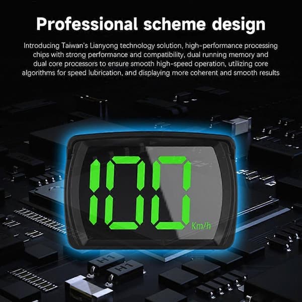 Digital GPS-speedometer for bil, MPH HUD Head Up Display, Universal