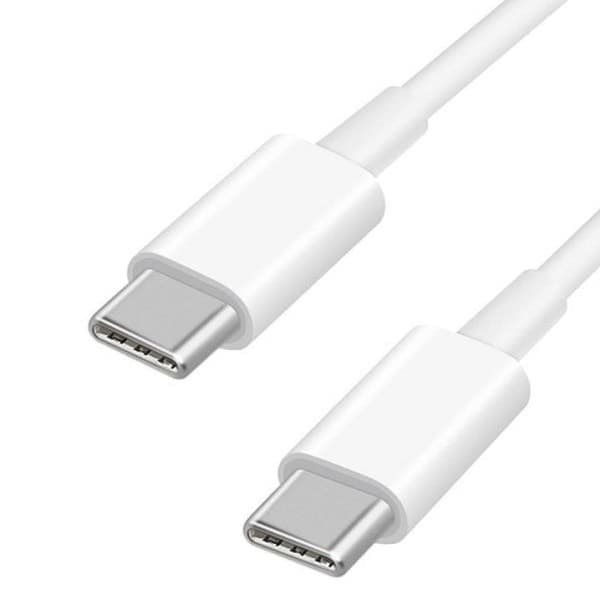 2 meter oplader kompatibel med Samsung - iPhone 17 pro Max - Hurtigoplader - USB-C oplader - Kabel Hvid