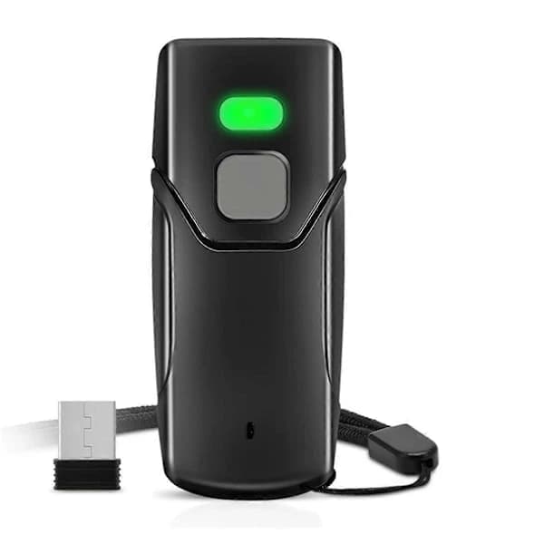 Trådløs 1D strekkodeskanner Bluetooth ministkanner støtter Windows Android POS