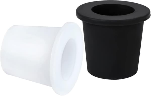 2 stk. bordparaplyhulring, blød silikone paraplybordring til 5 cm t