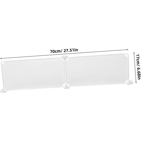 Baffle Blocker under seng for kjæledyr, kjæledyrsengblokker, sofablokker for under sofaen, hvit plasthusblokker