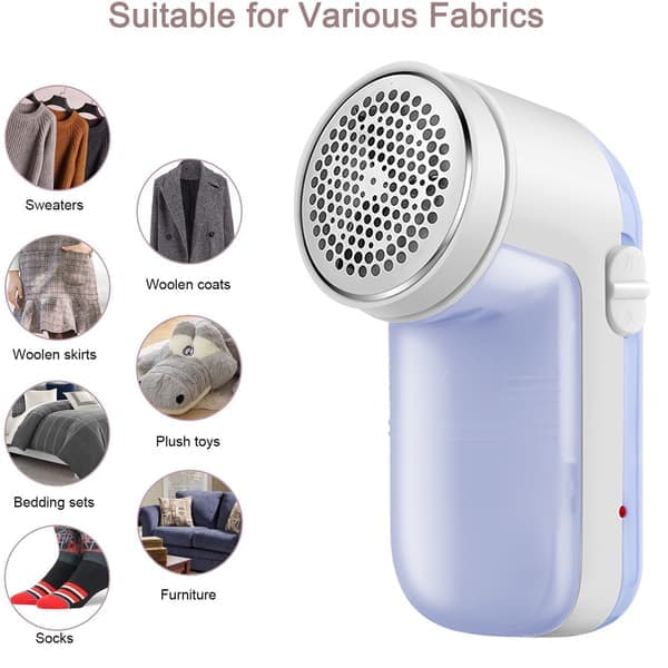 Stofshaver Defuzzer, Genopladelig Fnullerfjerner, Elektrisk Sweater Shavere med Udskifteligt Rustfrit Stålblad