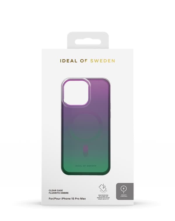Clear Case MagSafe iPhone 15 Pro Max Fluorite Ombre multicolor