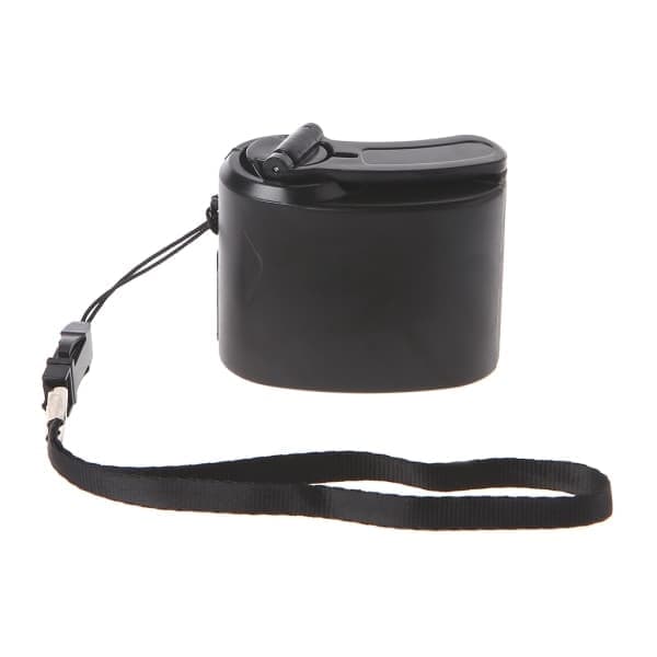 Nødoplader Manuel Håndsving Oplader Strøm USB Oplader til Nødsituationer eller Udendørs Håndsving Oplader Sort Sort Black