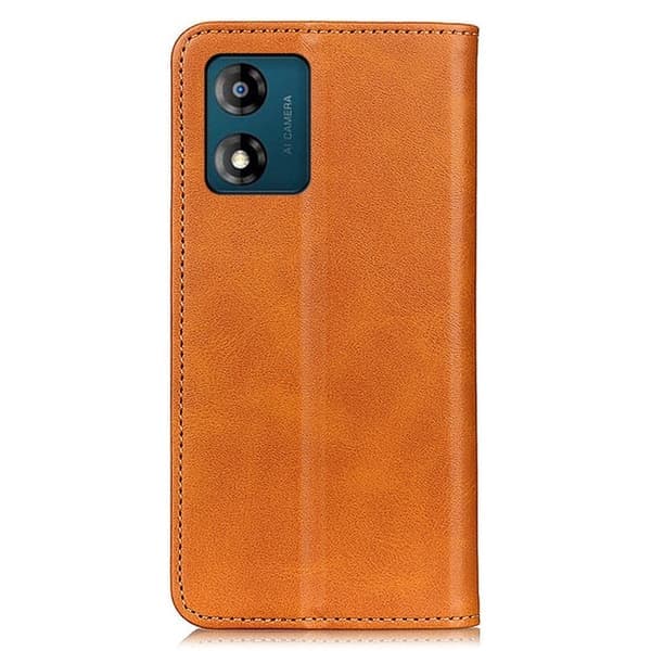 Ægte Læder Motorola Moto E13 Etui - Brun Brun