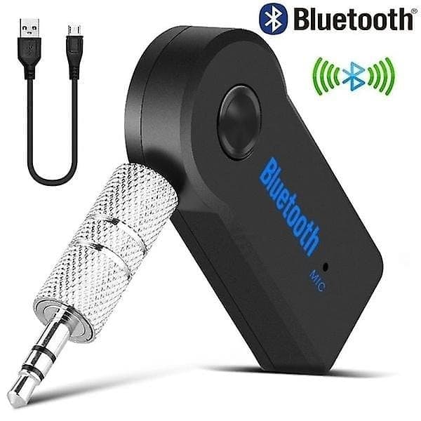2-i-1 Trådløs Bluetooth 5.0 Sender/Mottaker Adapter 3.5mm Jack for Bil Musikk Lyd Aux A2dp Hodetelefon Mottaker Håndfri