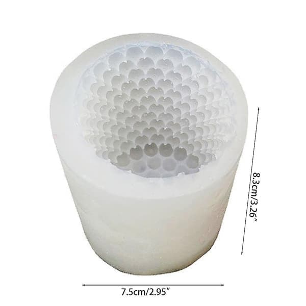 3D Honeycomb Silikon Stearinlysform - Perfekt gave til barn, tenåringer, voksne, gutter og jenter