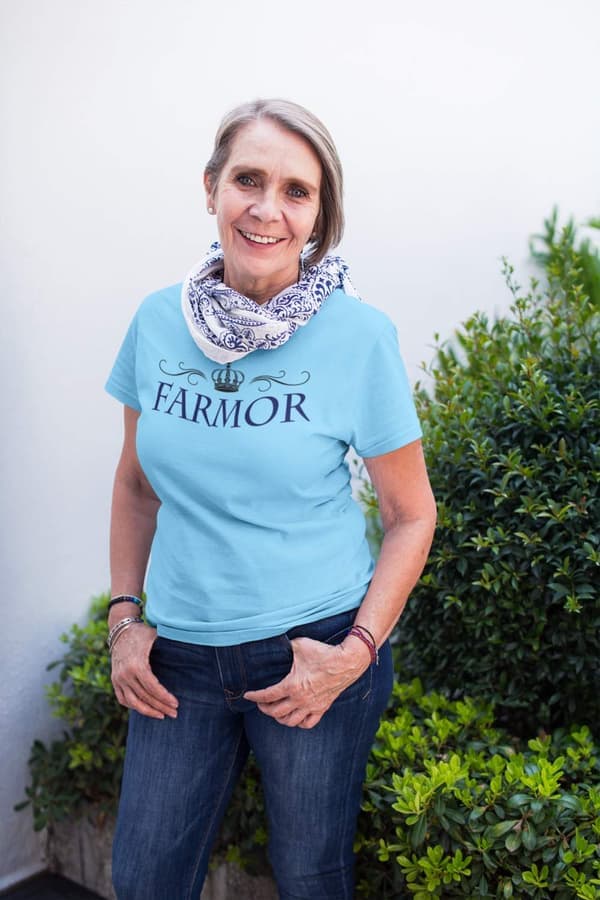 Bestemor t-skjorte - flere farger - Crown Grå T-skjorte - Medium Grå T-shirt - Medium
