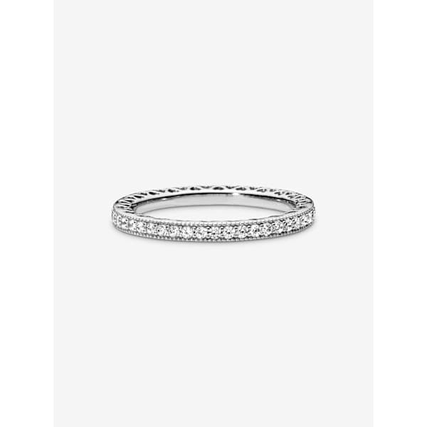 Pandora - Sparkle & Hearts Ring - Sterlingsølv Omkreds: 56mm Circumference: 56mm