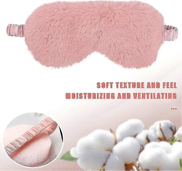5-pack present plysch sovmask, mjuk fluffig ögonmask ögonbindel