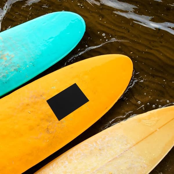 Oppustelig Paddleboard Reparationssæt i PVC, Rektangulær Surfboard Reparationslap, Vandtæt Sort PVC-lap